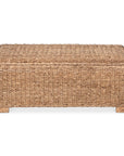 Daria 39" Woven Abaca Storage Bench Solid Wood bench