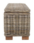 Daria 39" Woven Abaca Storage Bench