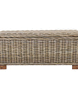 Daria 39" Woven Abaca Storage Bench