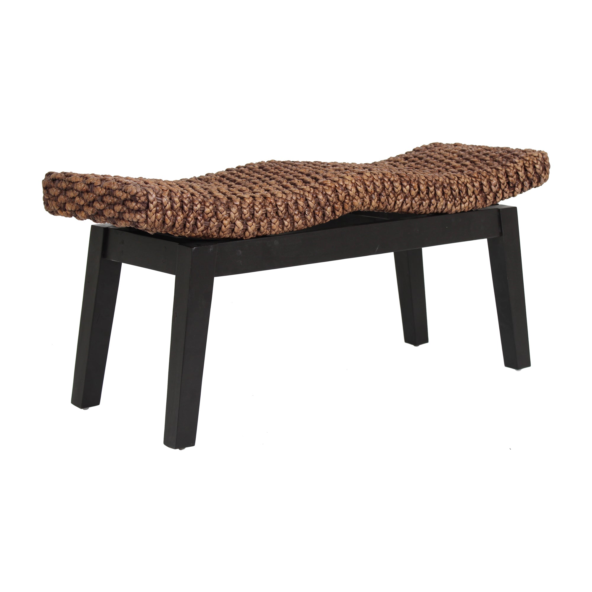 Myra Rattan Wave Bench | East at Main