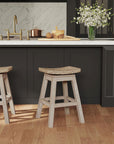 Joyce Swivel Teak Stool