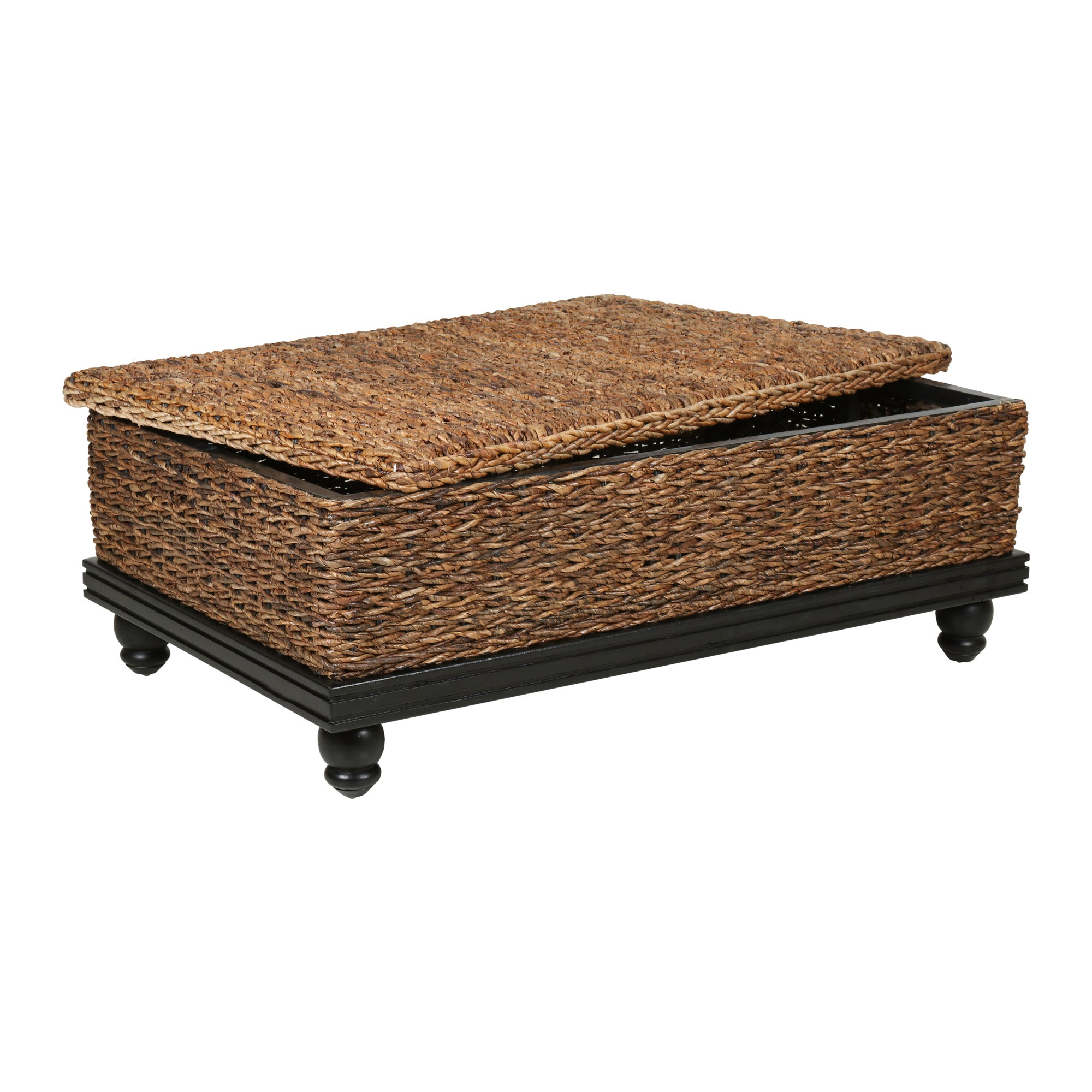 Delilah Woven Abaca Storage Coffee Table