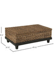 Delilah Woven Abaca Storage Coffee Table