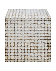 Juliette Square Recycled Coconut Shell 16" Accent Table