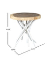 Merrill Teak Branch Accent Table