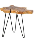 Skye Live Edge Teak Accent Table