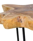 Skye Live Edge Teak Accent Table