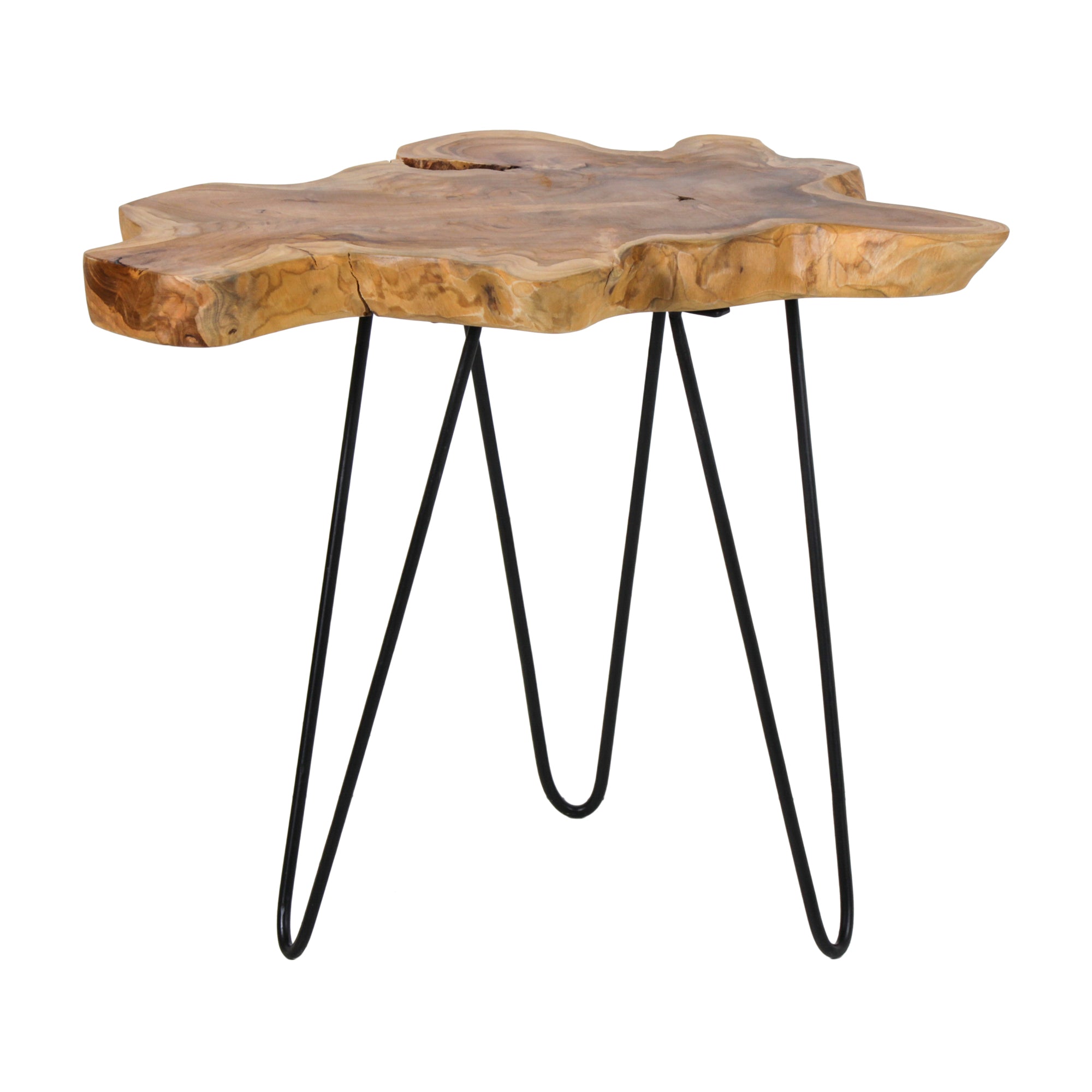 Skye Live Edge Teak Accent Table