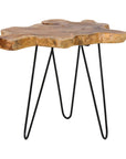 Skye Live Edge Teak Accent Table