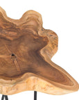 Skye Live Edge Teak Accent Table
