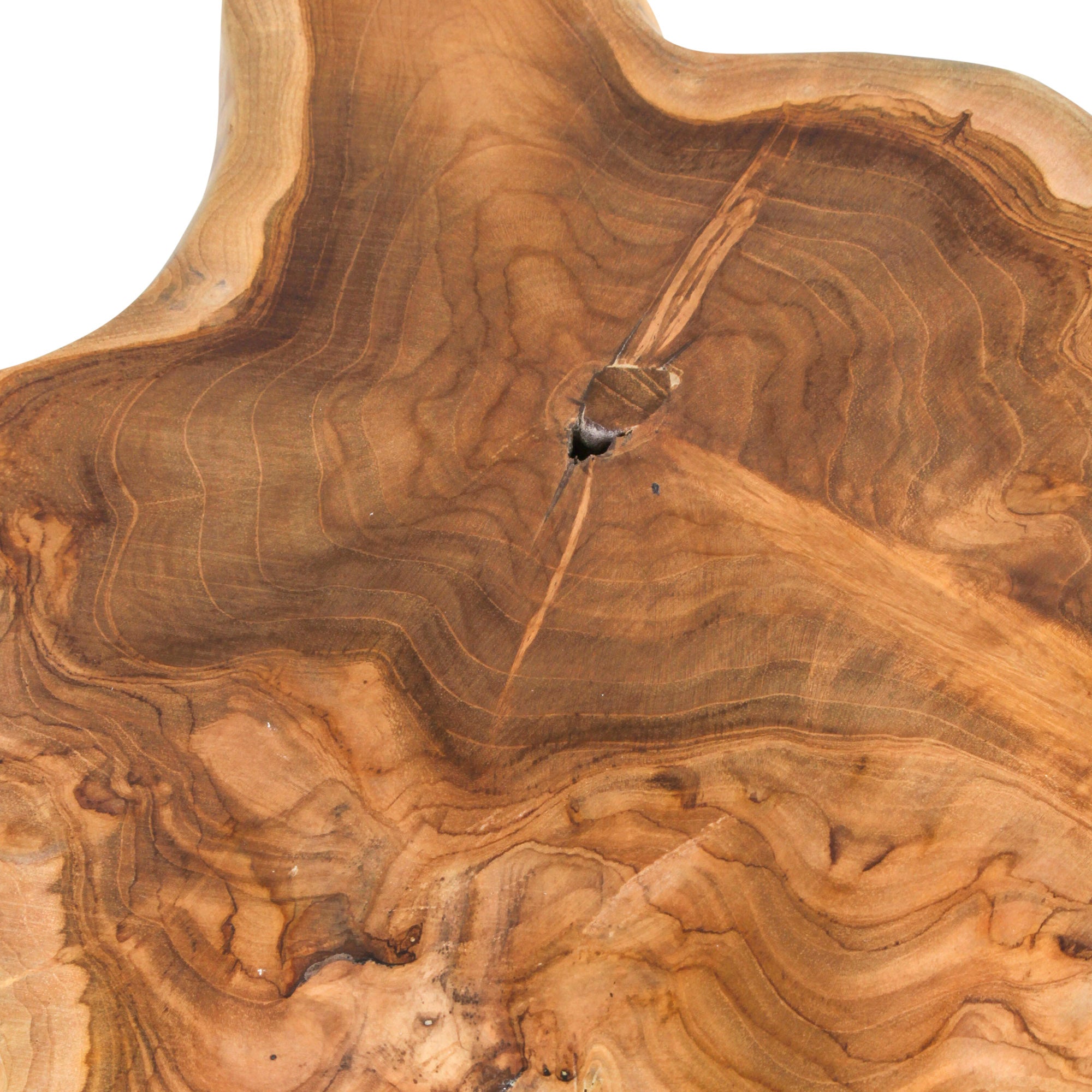 Skye Live Edge Teak Accent Table