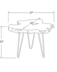 Skye Live Edge Teak Accent Table