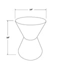 Lupton Wood and Metal Accent Table