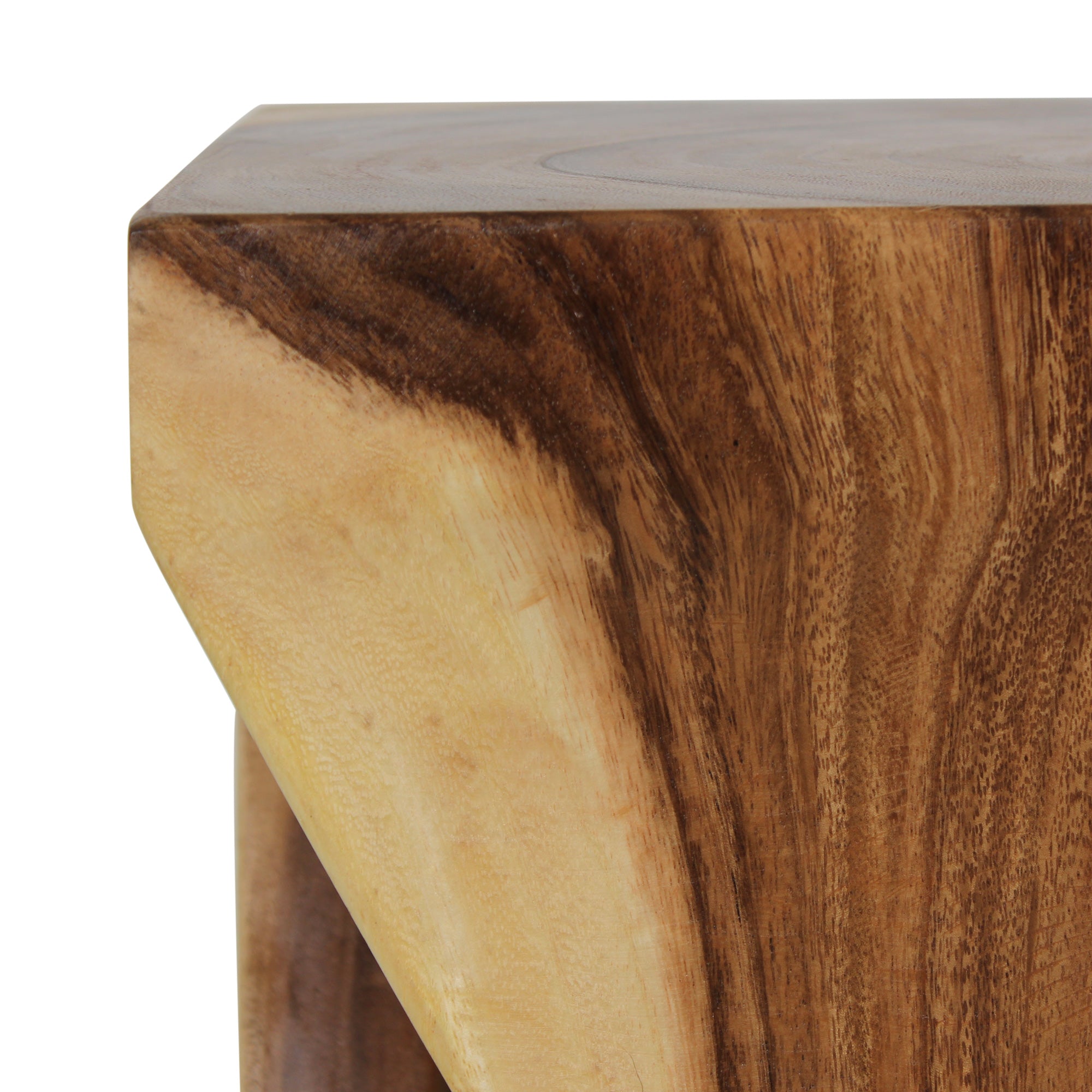 Cason Solid Wood Twist Accent Table