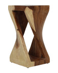Cason Solid Wood Twist Accent Table