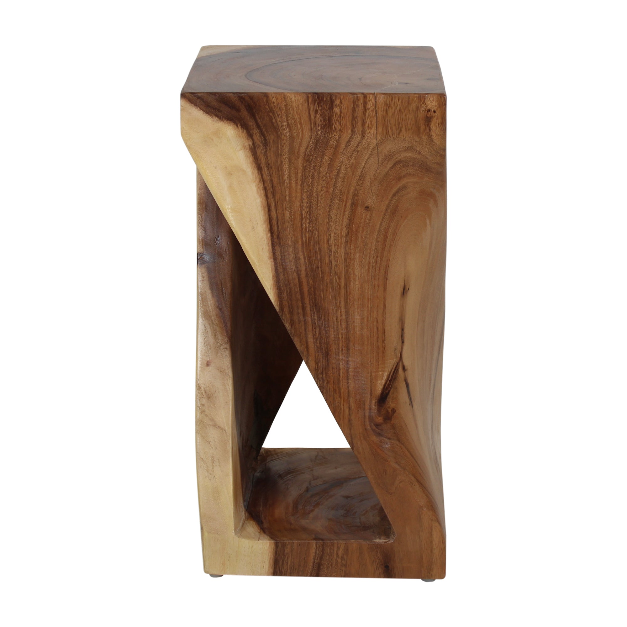 Cason Solid Wood Twist Accent Table