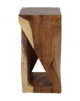 Cason Solid Wood Twist Accent Table