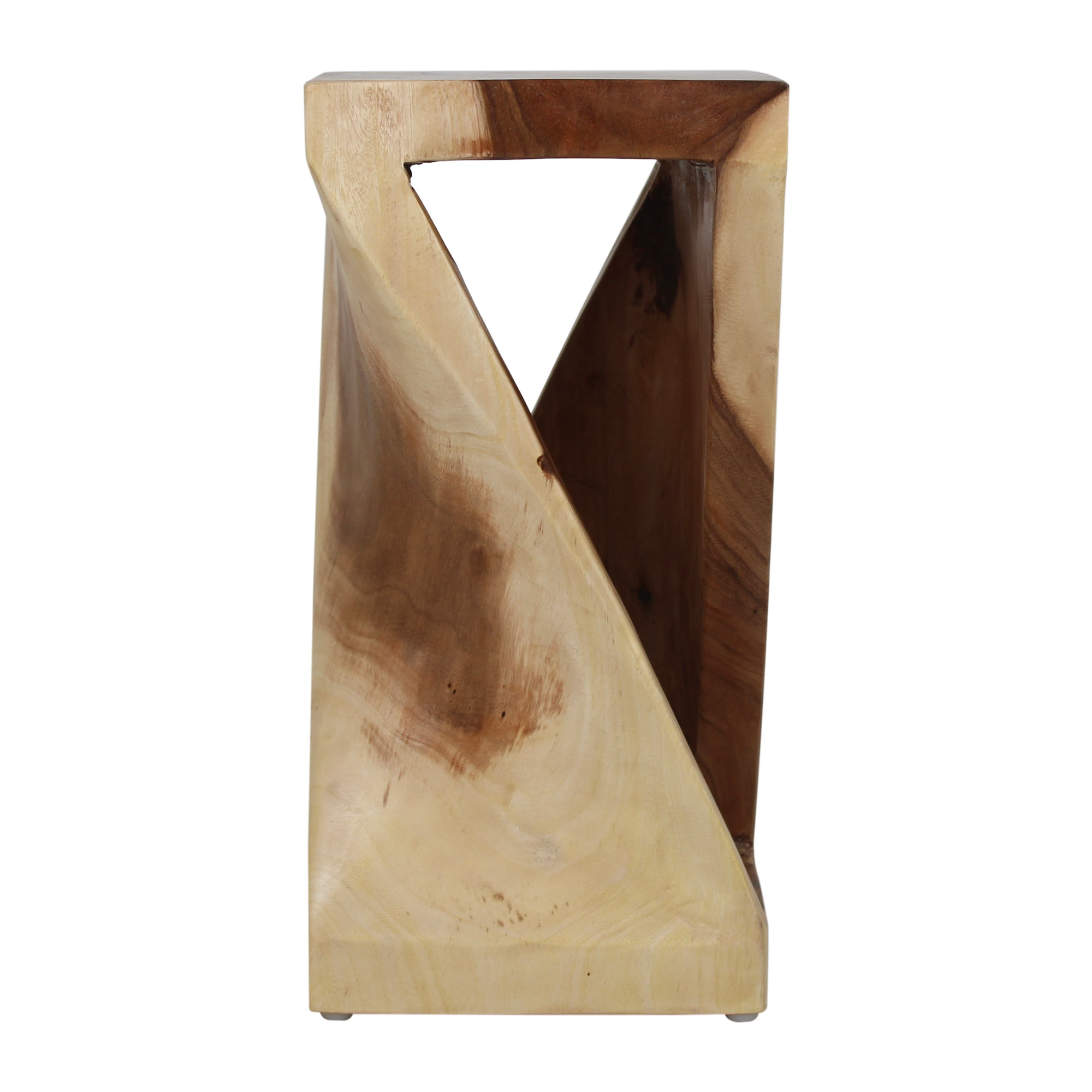 Cason Solid Wood Twist Accent Table