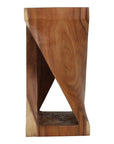 Cason Solid Wood Twist Accent Table