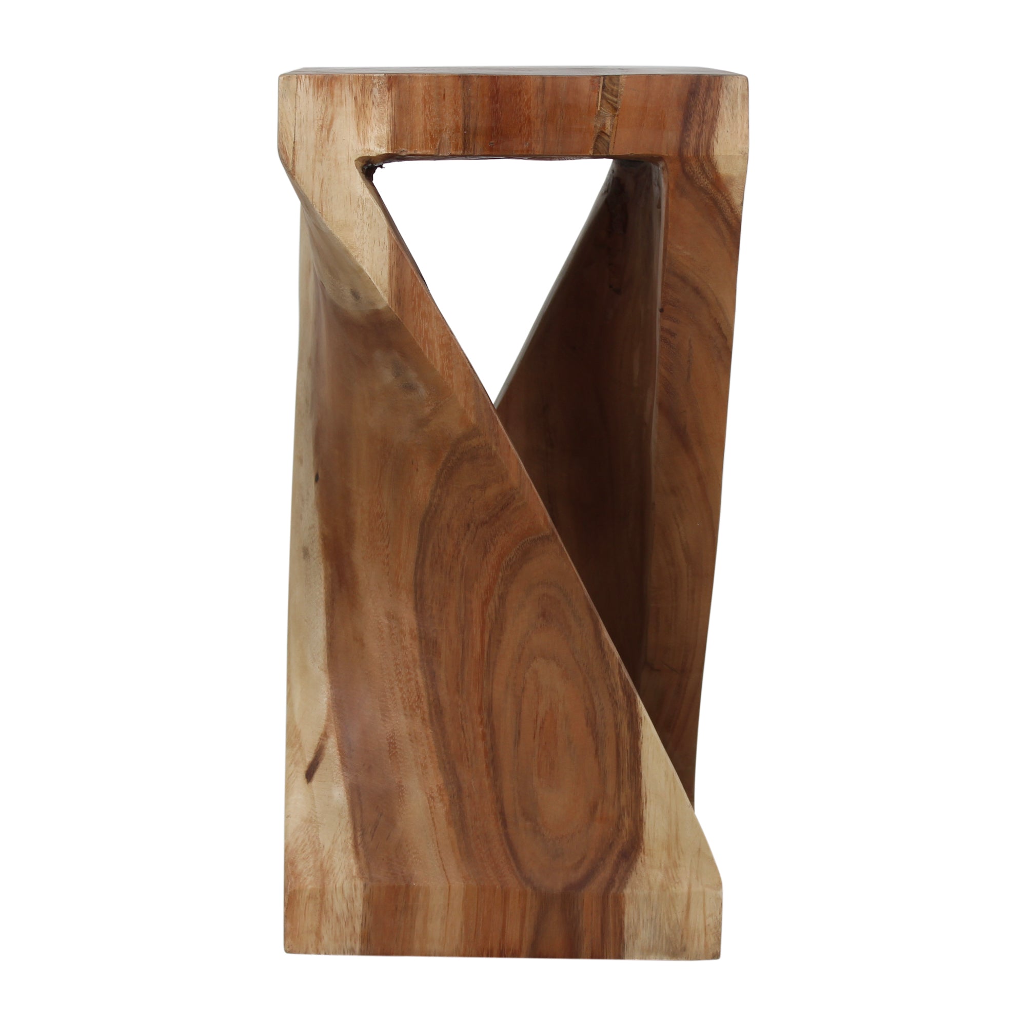 Cason Solid Wood Twist Accent Table