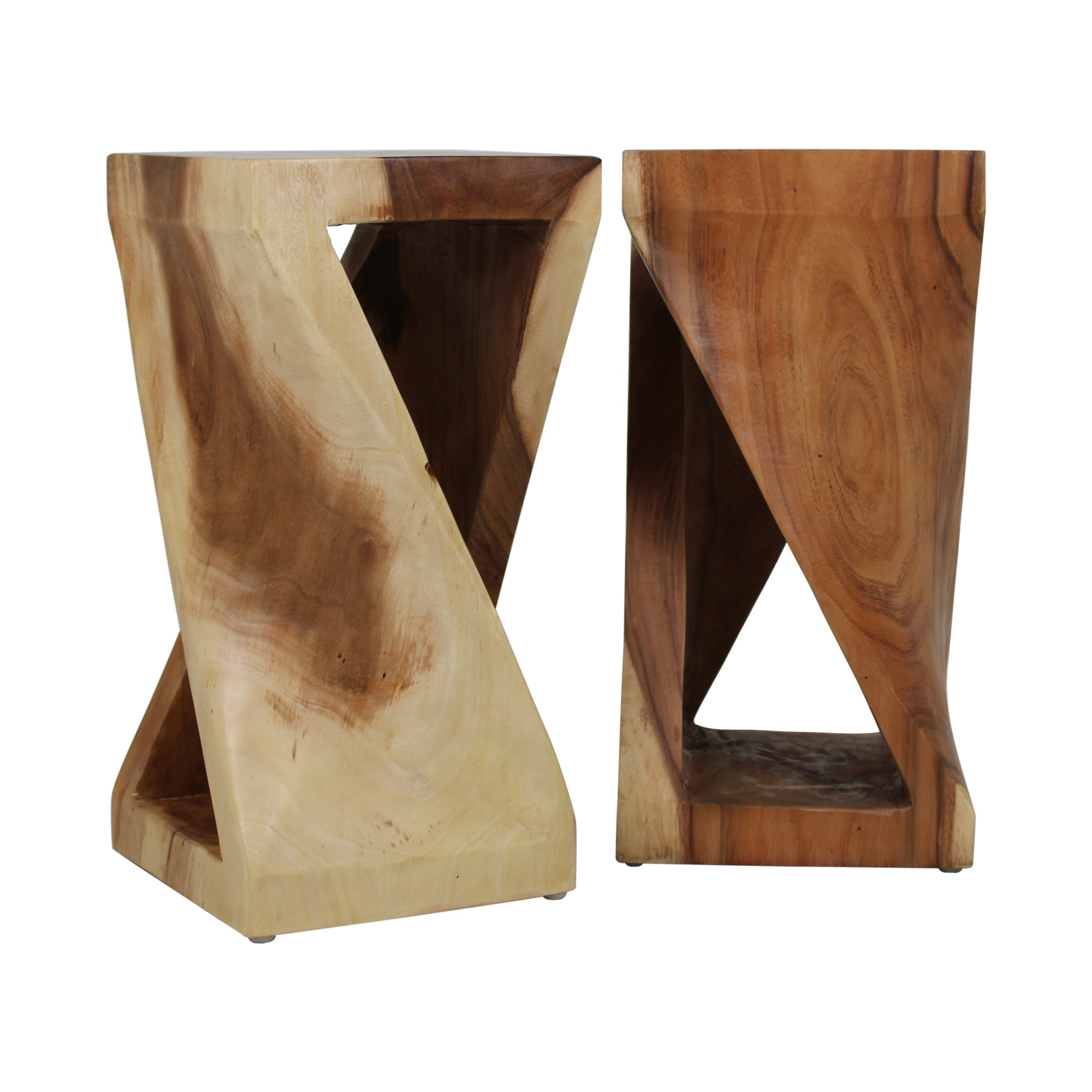Cason Solid Wood Twist Accent Table