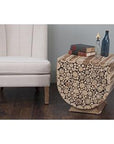 Harper 20" Stacked Teak Wood Accent Table