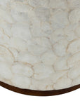 Tasi Capiz Shell Drum Accent Table