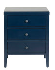 Webb 3 Drawer Solid Wood Nightstand