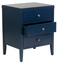Webb 3 Drawer Solid Wood Nightstand