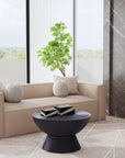 Indigo Road by Egypt Sherrod x East at Main Ring Carved Solid Wood Black Coffee Table