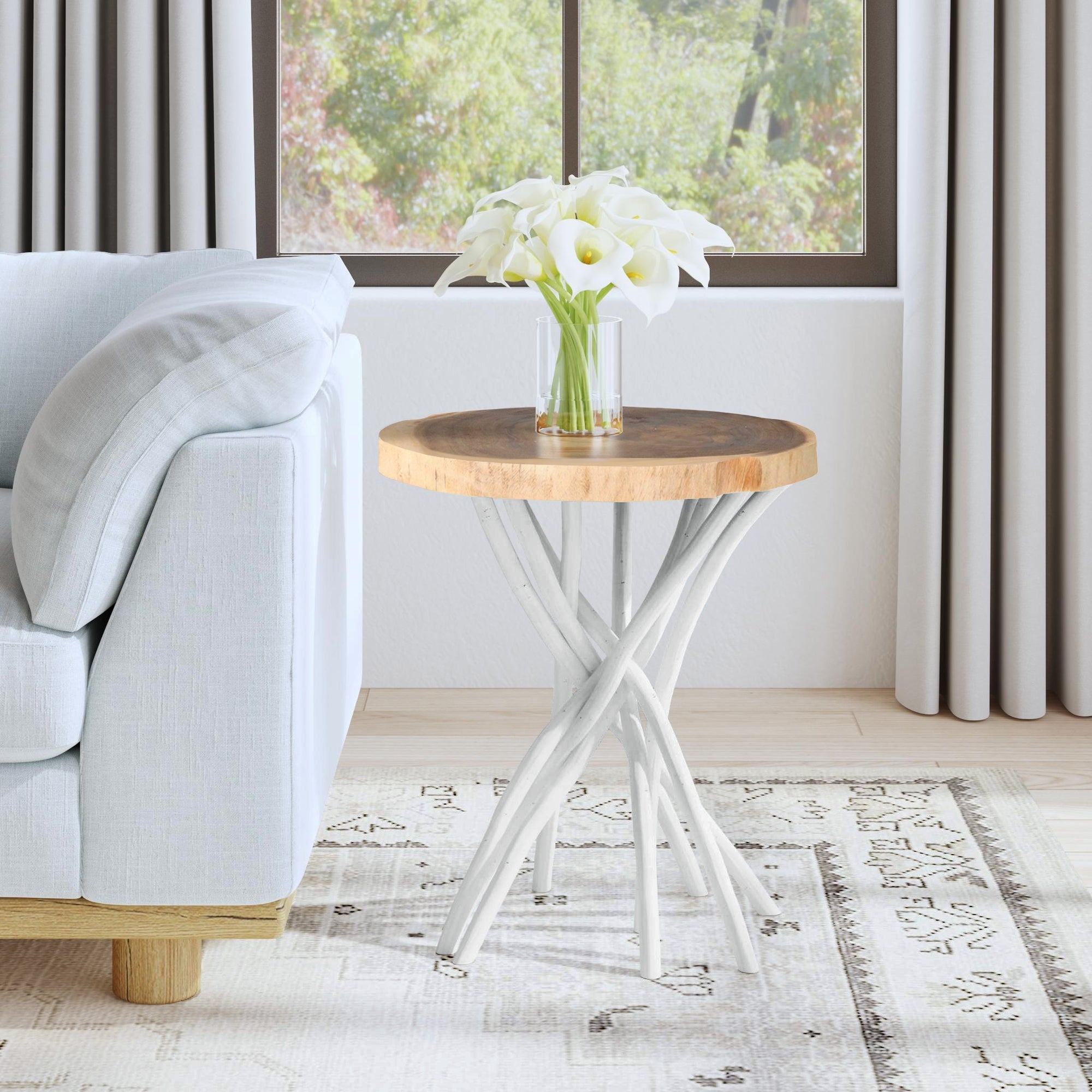 Merrill Teak Branch Accent Table