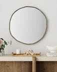 Indigo Road by Egypt Sherrod x East at Main Marni Organic Brass Metal Mirror