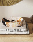 Indigo Road by Egypt Sherrod x East at Main Kiena Oval Petrified Wood Bowl