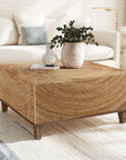 Naomi Square Woven Abaca Coffee Table