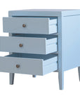 Grey Wash Webb 18.5" Solid Wood 3-Drawer Nightstand Solid Wood nightstand