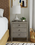 Webb 3 Drawer Solid Wood Nightstand