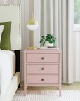 Webb 3 Drawer Solid Wood Nightstand