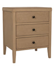 Webb 3 Drawer Solid Wood Nightstand