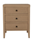 Webb 3 Drawer Solid Wood Nightstand
