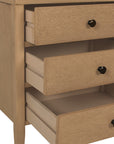 Webb 3 Drawer Solid Wood Nightstand