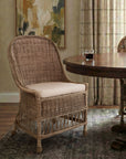 Marietta Curved Back Rattan Dining Chair Solid Wood dining chair