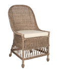 Marietta Curved Back Rattan Dining Chair Solid Wood dining chair