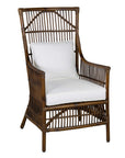 Edie Rattan Accent Chair With Cushion