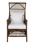 Edie Rattan Accent Chair With Cushion