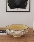 Indigo Road by Egypt Sherrod x East at Main Anya Terracotta Abstract Decorative Bowl