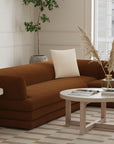 Christie Cross Base Wood Coffee Table
