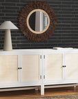 Indigo Road by Egypt Sherrod x East at Main Raffia Paneled 2 Door Storage Cabinet