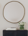Indigo Road by Egypt Sherrod x East at Main Marni Organic Brass Metal Mirror