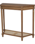 Brown Hazel Demilune 35.5" Console Table Bayur Wood console table