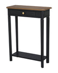 Charlotte Bayur Wood 24" Console Table with Storage Drawer